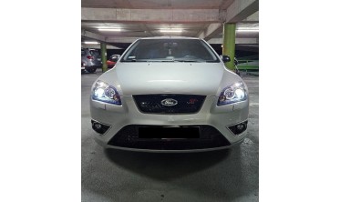 Черные фары передние с кольцами Ford Focus МК2 дорестайл фото