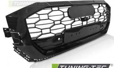 Решітка радіатора RS Audi Q8 2018-2023 чорна глянцева фото