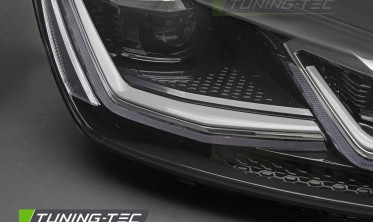 Передние фары full led VW Golf 7 2012-2017 черная оптика тюнинговая Silver line фото
