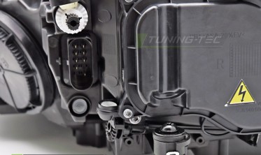 Передние фары full led VW Golf 7 2012-2017 черная оптика тюнинговая Silver line фото