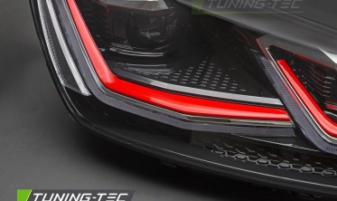 Діодні передні фари VW Golf 7 2012-2017 тюнінг оптика Red line фото