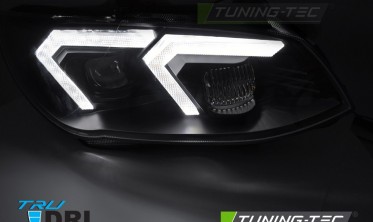 Передние фары черные BMW E92, E93 2010-2013 full led оптика под ксенон фото