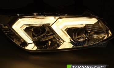 Ксенонові передні фари BMW E92, E93 LCI жовті діодні габарити  фото