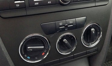 Декоративні кільця на ручки пічки Skoda Octavia 2 фото