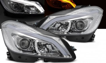 Тюнінг фари передні Mercedes C W204 2011-2014 динамічні повороти фото