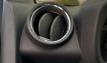 Хром кольца на обдувы Toyota Rav 4 фото