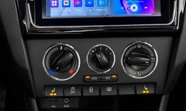 Декоративные кольца на ручки печки Skoda Rapid фото