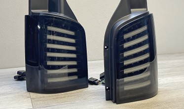 Светодиодные фонари задние Volkswagen T5 ляда Smoke Black фото