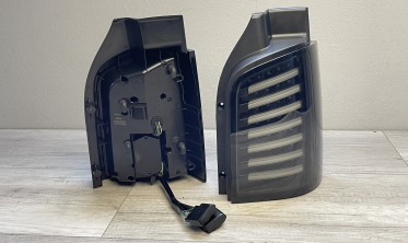 Светодиодные фонари задние Volkswagen T5 ляда Smoke Black фото