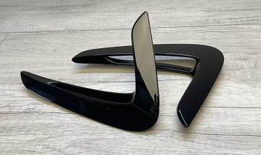 Накладки на крила BMW 4 F32 / F33 / F36 чорні глянцеві фото