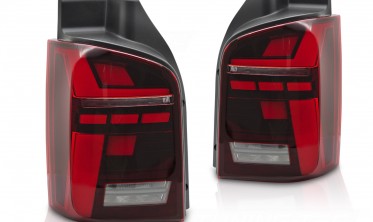 Задні ліхтарі діодні VW T5 2003-2015 стопи тюнінг red фото