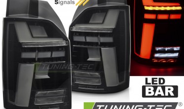 Задние фонари тюнинг VW T6 / T6.1 стопы темные full led фото