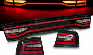 Лед фонари задние Dodge Charger LD 2011-2014 тюнинг стопы + центральная бленда фото