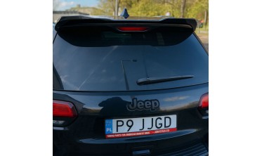 Спойлер на скло Jeep Grand Cherokee WK2 чорний глянцевий фото