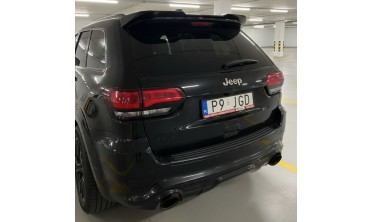 Спойлер на скло Jeep Grand Cherokee WK2 чорний глянцевий фото