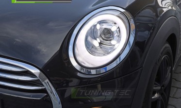 Фари передні Mini Cooper F55 F56 F57 хром з лінзами фото