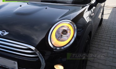 Фари передні Mini Cooper F55 F56 F57 хром з лінзами фото