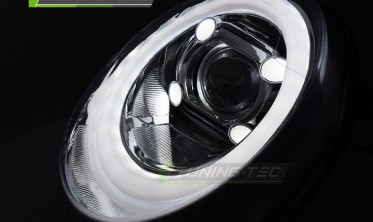 Фари передні Mini Cooper F55 F56 F57 хром з лінзами фото