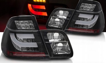 Диодные задние фонари BMW 3 E46 sedan 1998-2001 черные фото