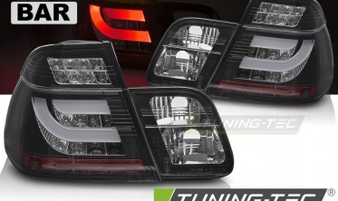 Діодні задні ліхтарі BMW 3 E46 sedan 1998-2001 чорні фото
