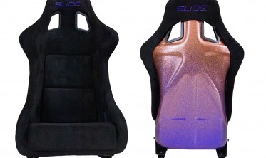Спорт ковші на авто Slide KS2 Premium Black Welur Gradient Glitter фото