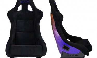 Спорт ковші на авто Slide KS2 Premium Black Welur Gradient Glitter фото