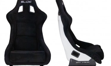 Спорт сидіння в машину Slide KS2 Premium Black Welur White Glitter фото