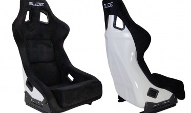 Спорт сидение в машину Slide KS2 Premium Black Welur White Glitter фото