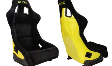 Ковш крісло в авто Slide KS2 Premium Black Welur Yellow Glitter фото
