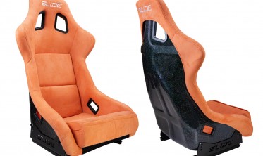 Ковші сидіння автомобільні Slide KS2 Premium Dark Orange Welur Moonlight Glitter фото