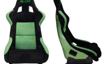 Спортивные ковши для авто Slide KS2 Premium Green Black Welur Green Glitter фото