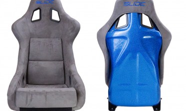 Спорт ковш сидение в машину Slide KS2 Premium Grey Welur Blue Glitter фото