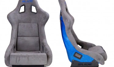 Спорт ковш сидение в машину Slide KS2 Premium Grey Welur Blue Glitter фото