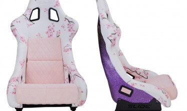 Ковши сидения в авто Slide KS2 Premium Light Pink Grafic Welur Gradient Glitter фото