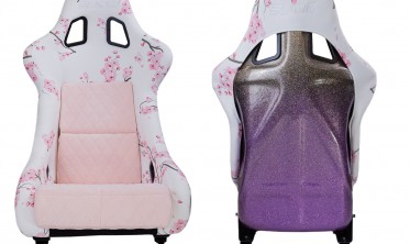 Ковши сидения в авто Slide KS2 Premium Light Pink Grafic Welur Gradient Glitter фото