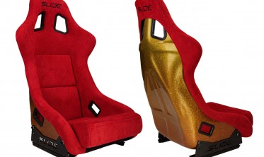 Спорт сидіння ковш Slide KS2 Premium Red Welur Gradient Glitter фото