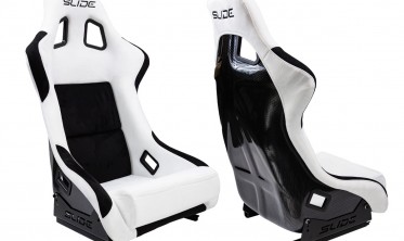 Автомобильный ковш Slide KS2 Premium White Black Welur Carbon Glitter фото