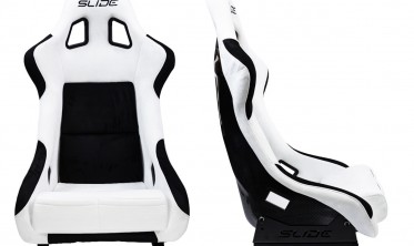 Автомобильный ковш Slide KS2 Premium White Black Welur Carbon Glitter фото