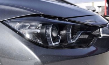 Чорні фари передні BMW F30/F31 дорестайл з діодними ДХО фото