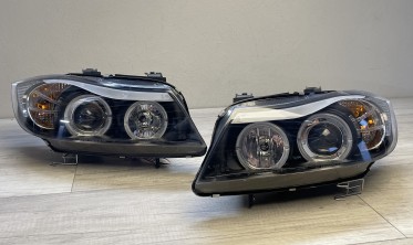 Фари передні тюнінгові BMW E90, E91 з кільцями 05-08 фото