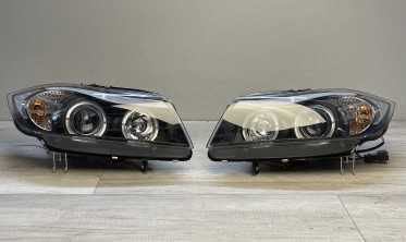Фары передние тюнинговые BMW E90, E91 с кольцами 05-08  фото