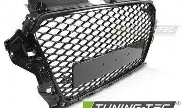 Тюнинг решетка радиатора Audi A3 8V 2012-2016 черная RS фото
