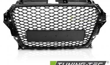 Тюнинг решетка радиатора Audi A3 8V 2012-2016 черная RS фото