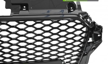 Тюнинг решетка радиатора Audi A3 8V 2012-2016 черная RS фото