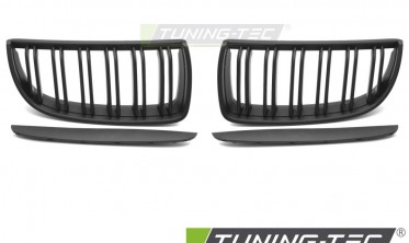 Решетка радиатора BMW 3 E90, E91 2005-2008, черная матовая  фото