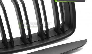 Решетка радиатора BMW 3 E90, E91 2005-2008, черная матовая  фото