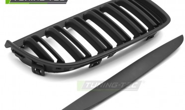 Решетка радиатора BMW 3 E90, E91 2005-2008, черная матовая  фото