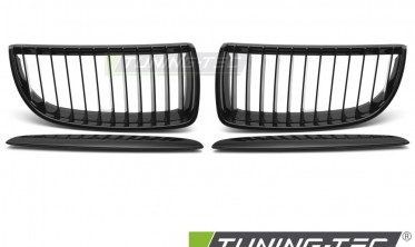Решетка радиатора BMW 3 E90, E91 2005-2008, черная глянцевая фото