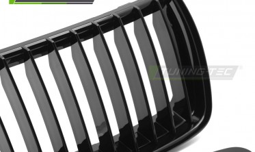 Решетка радиатора BMW 3 E90, E91 2005-2008, черная глянцевая фото
