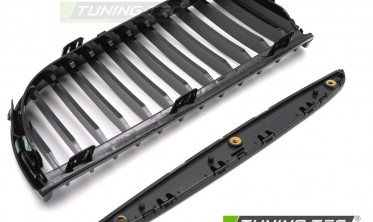 Решетка радиатора BMW 3 E90, E91 2005-2008, черная глянцевая фото